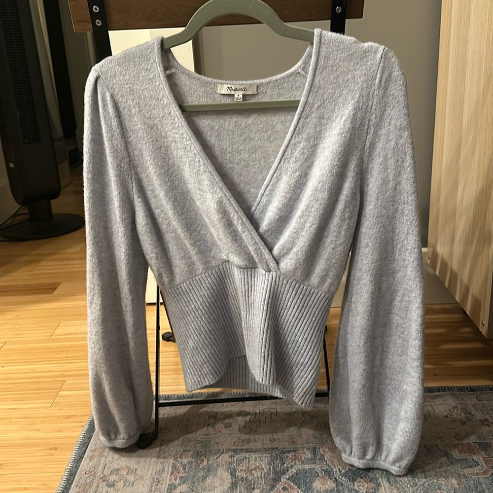 Madewell wrap sweater